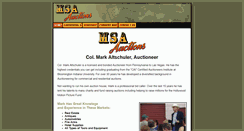 Desktop Screenshot of msaauctions.com